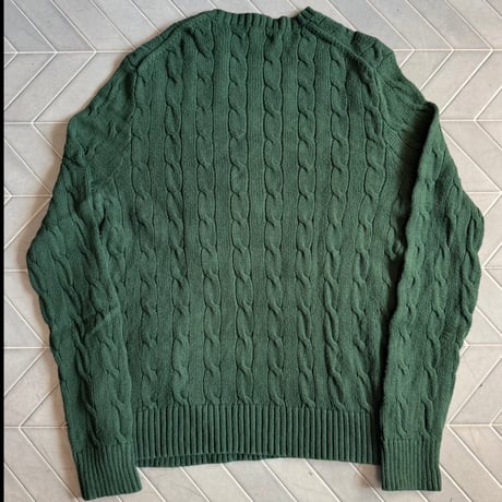 POLO ケーブルコットンニット