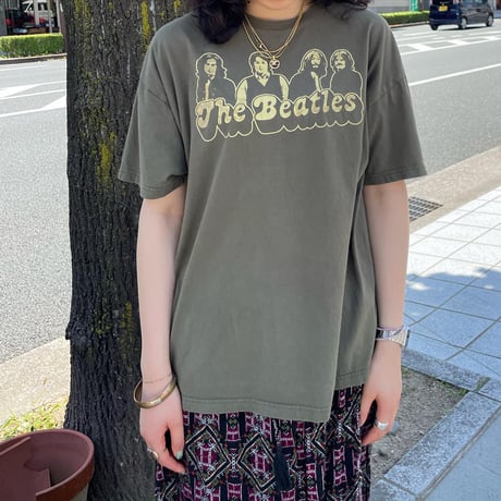 The Beatles フロッキープリントTシャツ