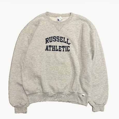 〜00's RUSSELL ロゴ刺繍スウェット L