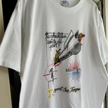 〜90's USA製 Desert Storm Support Our Troops Tシャツ