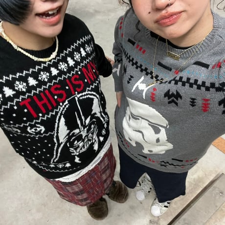 STAR WARS ダースベイダー　クリスマスニット