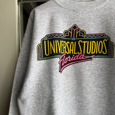 90's USA製UNIVERSAL STUDIOSプリントスウェット L