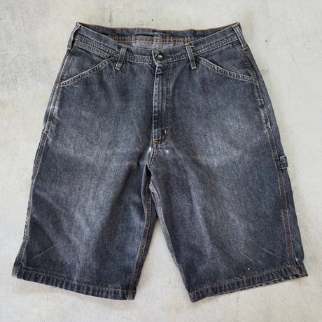 POLO JEANS COMPANY ブラックデニムペインターショーツ