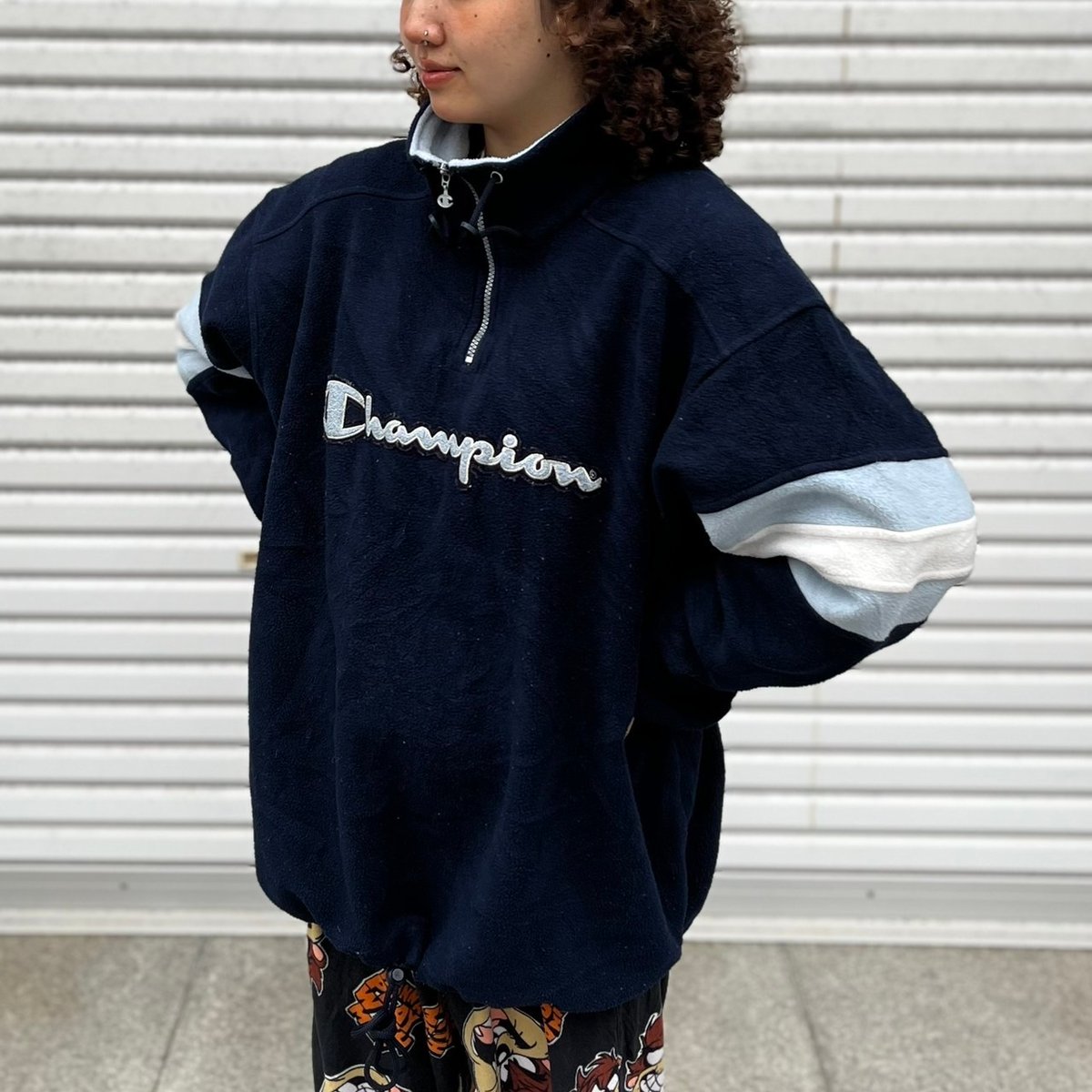 Champion ロゴハーフジップフリース | CUSTOM FEVER