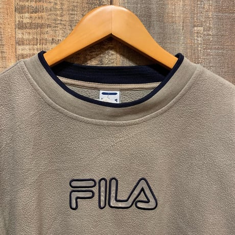 FILAロゴフリースプルオーバー