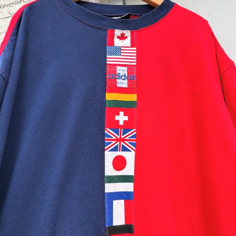 80-90s adidas 国旗Tシャツ | CUSTOM FEVER
