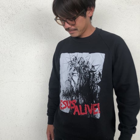 〜90's JESUS CHRIST WORLD TOUR II 両面プリントスウェット