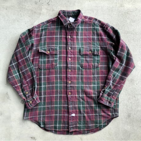 Polo ヘビーネルシャツ L