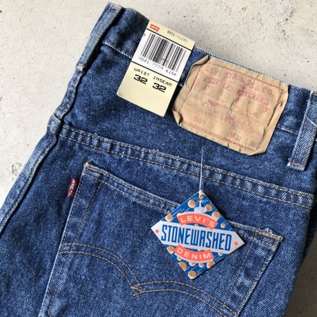 80's〜90's未使用USA製Levi's501 W32×L30 STONEWASHED