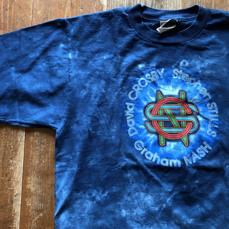 USA製Crosby Still & Nash タイダイTシャツ