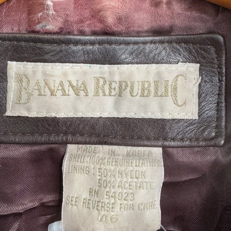 90's BANANA REPUBLIC レザージャケット