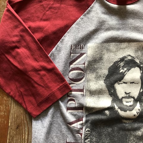 80年代7部袖ラグランスリーブバンドTシャツ ERIC CLAPTON  XL