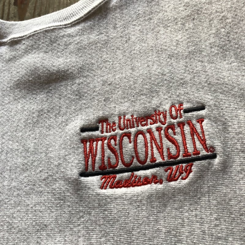 Champion ウィスコンシン リバースウィーブ XL 古着 90s USA製 Champion Reverse Weave 「WISCONSIN」 リバース