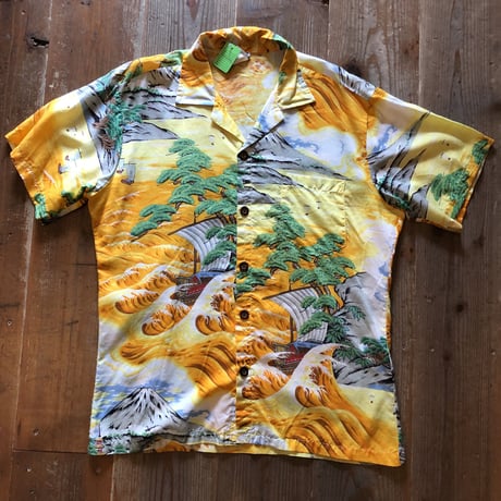 ocean pacific 和柄シャツ