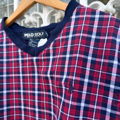 POLO GOLFチェックベスト🍎