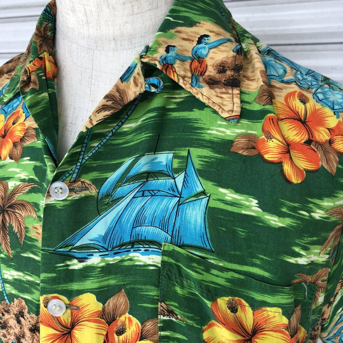値引き中60sハワイ製USA製 MADEINHAWAIIヴィンテージアロハシャツ ssol-shopping_2334932252946