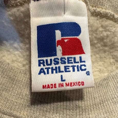 〜00's RUSSELL ロゴ刺繍スウェット L