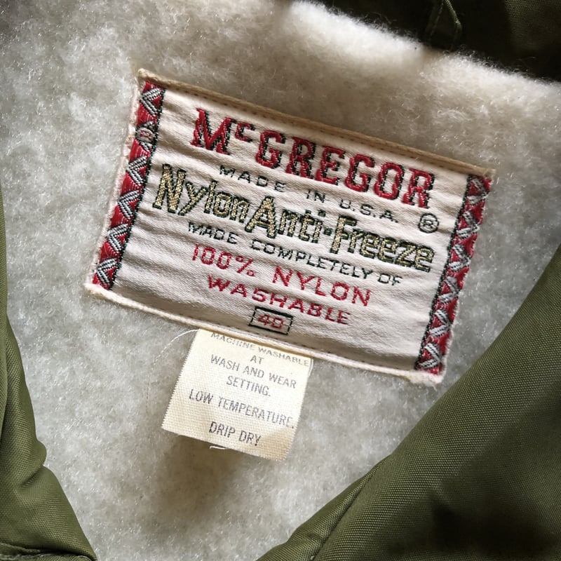 60's McGREGOR USA製 \"Nylon Anti-Ferrze\"42 60's〜McGREGOR Nylon Anti-Freeze | CUSTOM FEVER