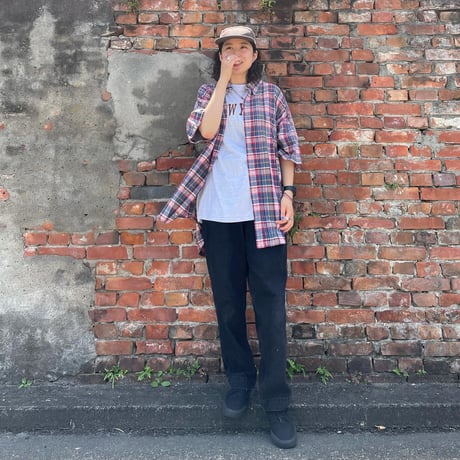 TOMMY半袖チェックシャツ