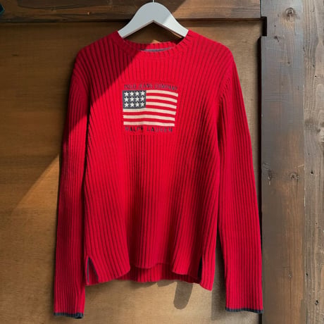 POLO JEANS 国旗ニット