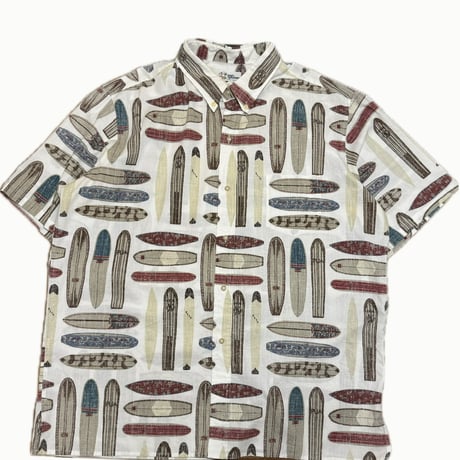 Reyn spooner サーフボード総柄シャツ
