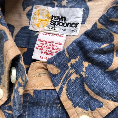 80's Reyn spoonerプルオーバーシャツ XXL