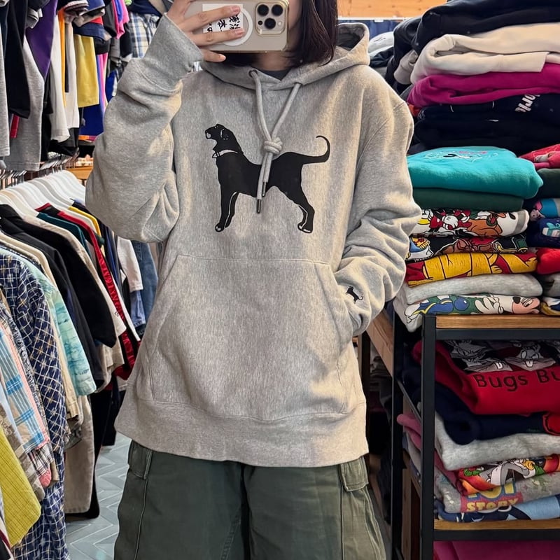 THE BLACK DOG プリントパーカー | CUSTOM FEVER