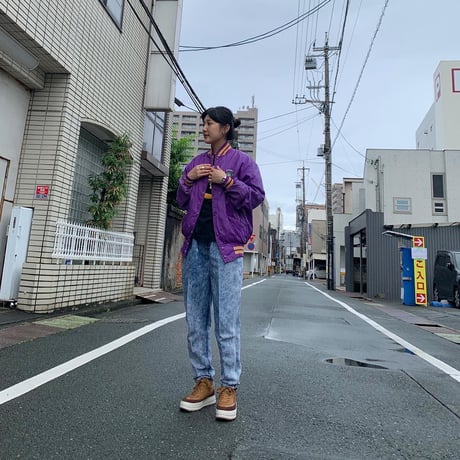 USA製SANDAY POINT CAMPナイロンスタジャン