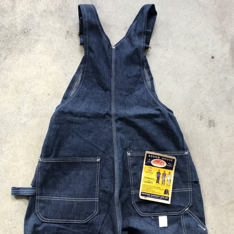 未使用ROUND HOUSE オーバーオールW36×L29 | CUSTOM FEVER