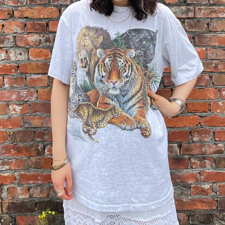 USA製アニマルプリントTシャツ