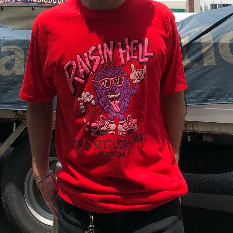 80's カリフォルニアレーズン プリントTシャツ XL | CUSTOM FEVER