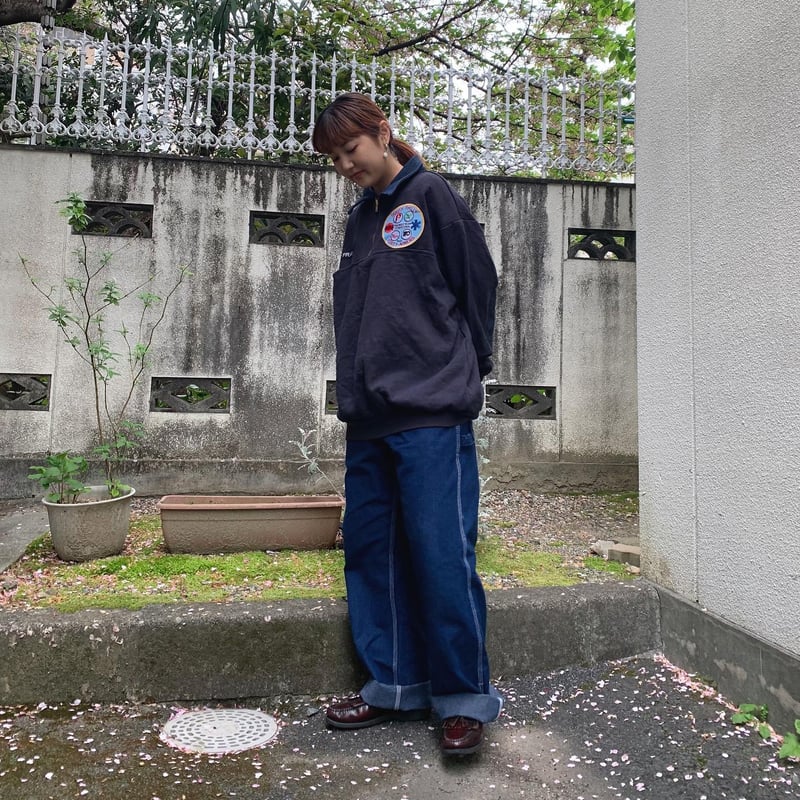 USA製襟付きハーフジップビッグスウェット | CUSTOM FEVER