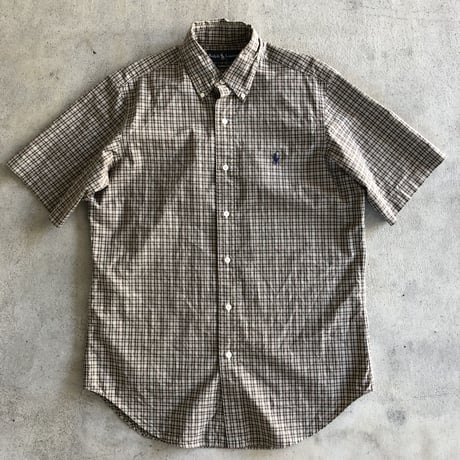Ralph Lauren  半袖チェックシャツ〝CLASSIC FIT〟S