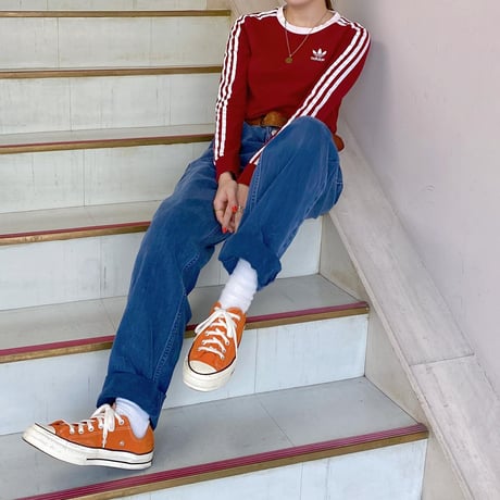 adidasラインロンT