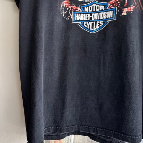 00's USA製 HARLEY DAVIDSON プリントTシャツ L