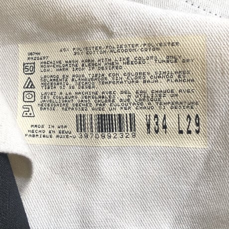USA製 ディッキーズ ワークパンツW34L29