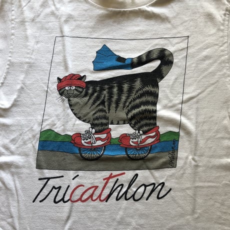 Kliban cat Tシャツ〝TRI CAT HLON〟