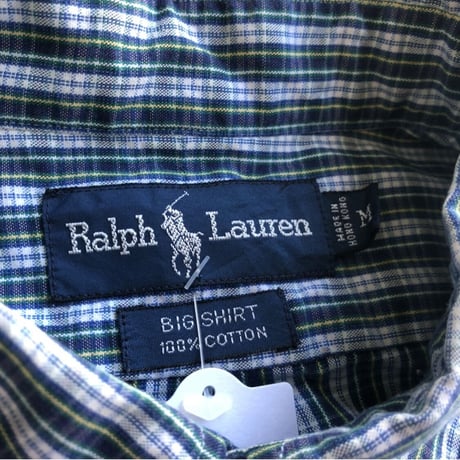 Ralph Lauren チェックシャツ 〝BIG SHIRT〟