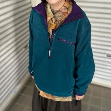 90s L.L.Bean ハーフジップフリースプルオーバー