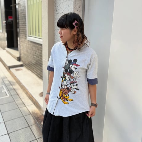 Disney ミッキー＆フレンズ ベースボールシャツ