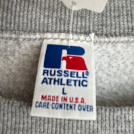 〜90's RUSSELL アメ車プリントスウェット L