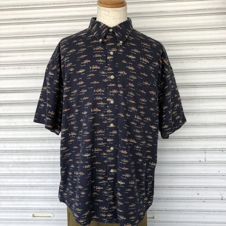 CHAPS RALPHLAUREN 魚柄シャツ