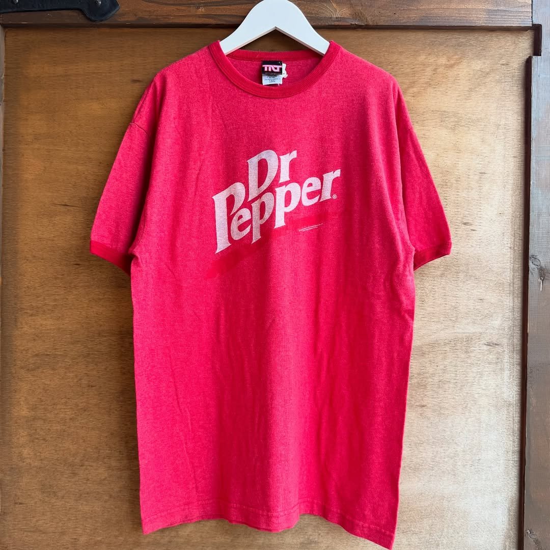 Dr Pepper リンガー tee 企業 tシャツ 00s y2k レトロ アウトレット 価格Fashion - Dr Pepper リンガー tee 企業 t