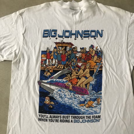 90's 未使用 BIG JOHNSON プリントTシャツ