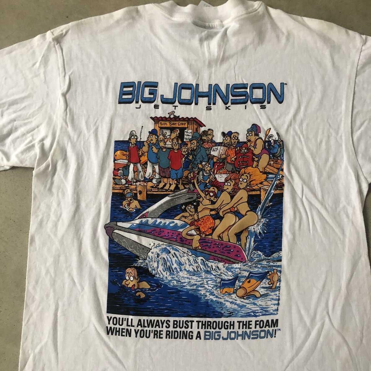 90's 未使用 BIG JOHNSON プリントTシャツ | CUSTOM FEVER