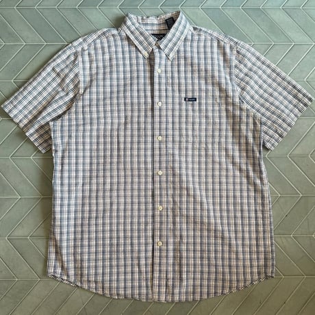 CHAPS シアサッカー チェックシャツ