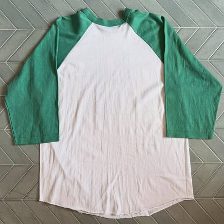 シングルステッチ ラグラン七部袖Tシャツ