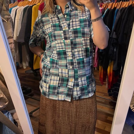 Columbia パッチワークチェックシャツ