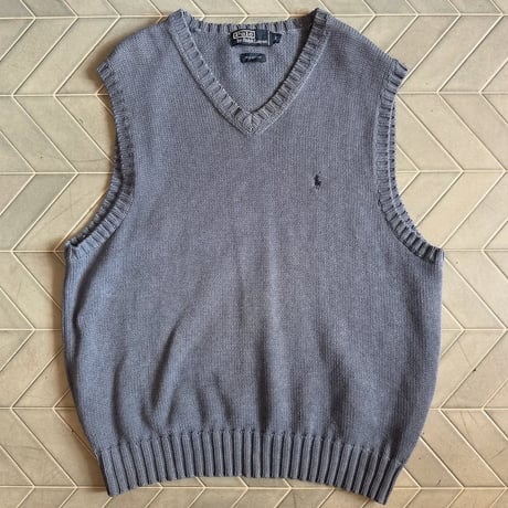 POLO コットンニットベスト