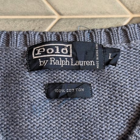 POLO コットンニットベスト